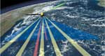 Aura studies Earth's atmosphere, including ozone and air quality changes, and their links to climate change. Ozone can be both helpful and harmful. High in the atmosphere, it protects us from the sun's harmful ultraviolet rays. But at lower altitudes it can act as a greenhouse gas and a harmful pollutant.