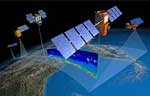 Calipso is helping scientists understand how clouds and aerosols (droplets that float in the air) affect Earth's weather, climate, and air quality. CALIPSO and CloudSat work together. CALIPSO is a joint U.S. and French satellite mission.
